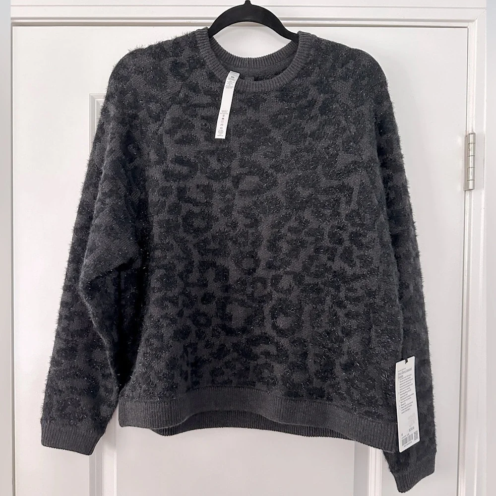 Lululemon Wool-Blend Jacquard Sweater in Charcoal - Picture 1 of 3
